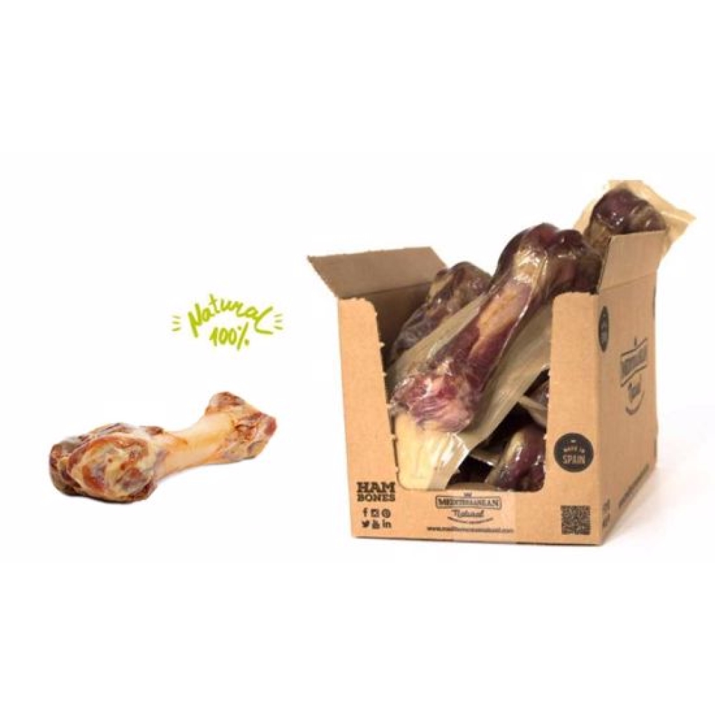 Serrano Half Ham Bone - poloviční šunková kost pro střední a velká plemena přibližně 230 g