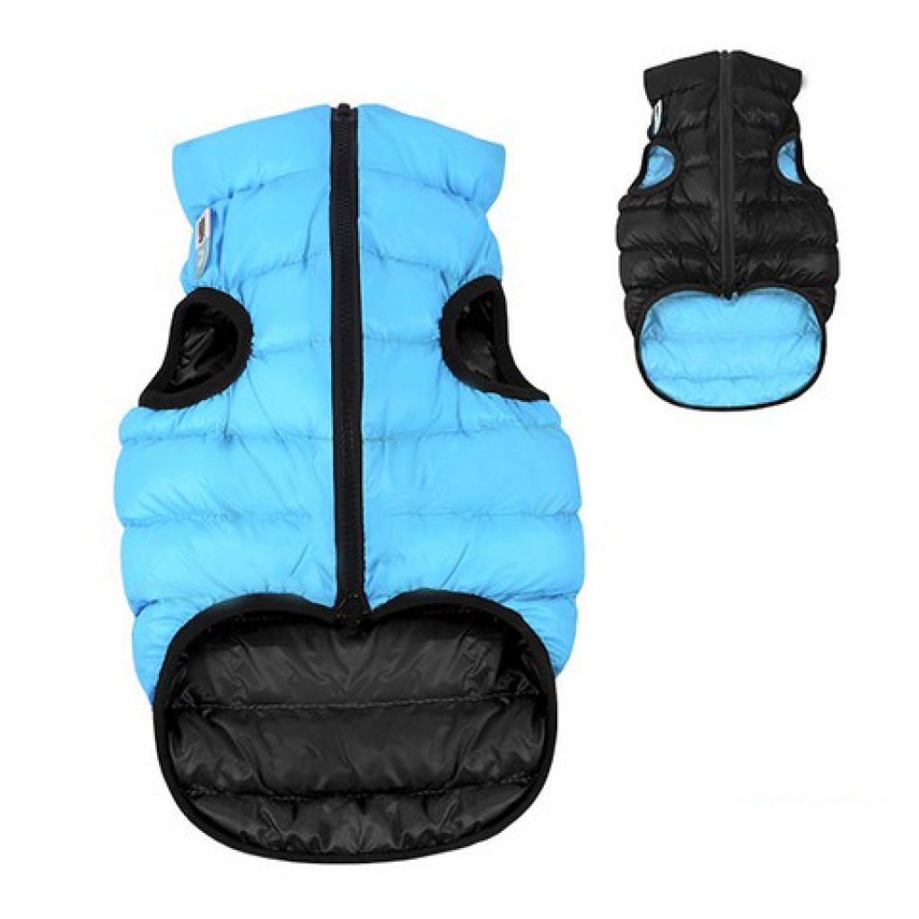 AIRY VEST bunda pro psy černá/modrá XS 22