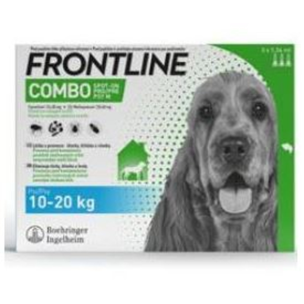 FRONTLINE COMBO spot-on pro psy M (10-20kg)-3x1,34ml
