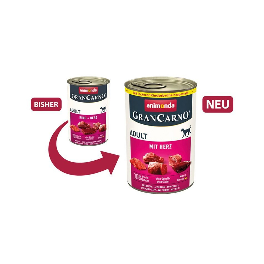 Animonda GRANCARNO konzerva ADULT se srdcem 400g NEW
