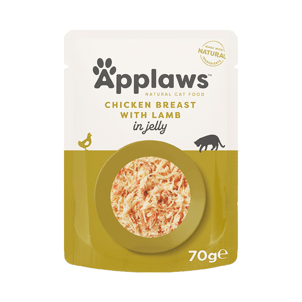 Applaws kapsička Cat JELLY 70g kuřecí prsa a JEHNĚČÍ v aspiku