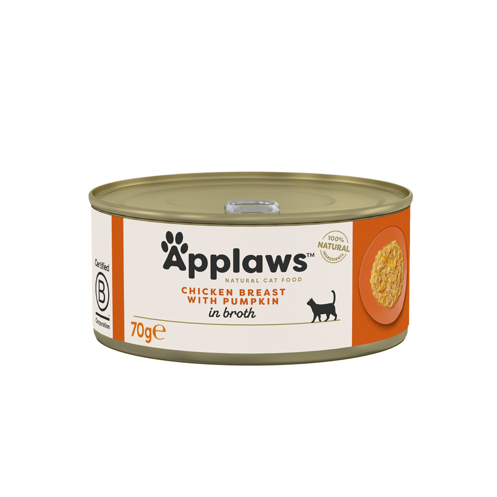 Applaws konzerva Cat kuřecí prsa a dýně 70g