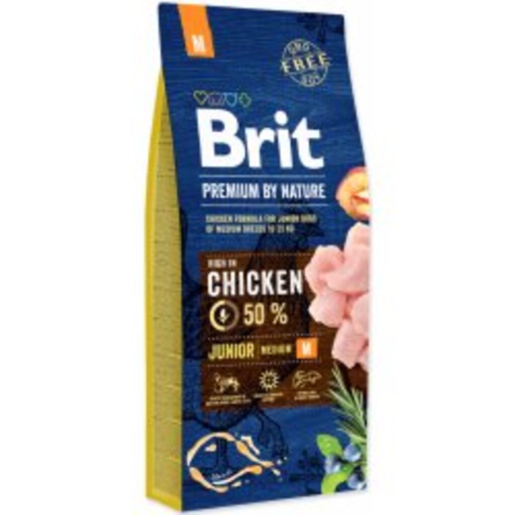 Brit Premium Dog by Nature Junior M 15kg