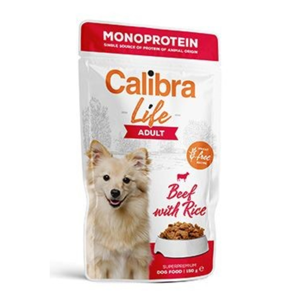 Calibra Dog Life kapsa Adult Beef 150g - AKCE 4+1 ZDARMA