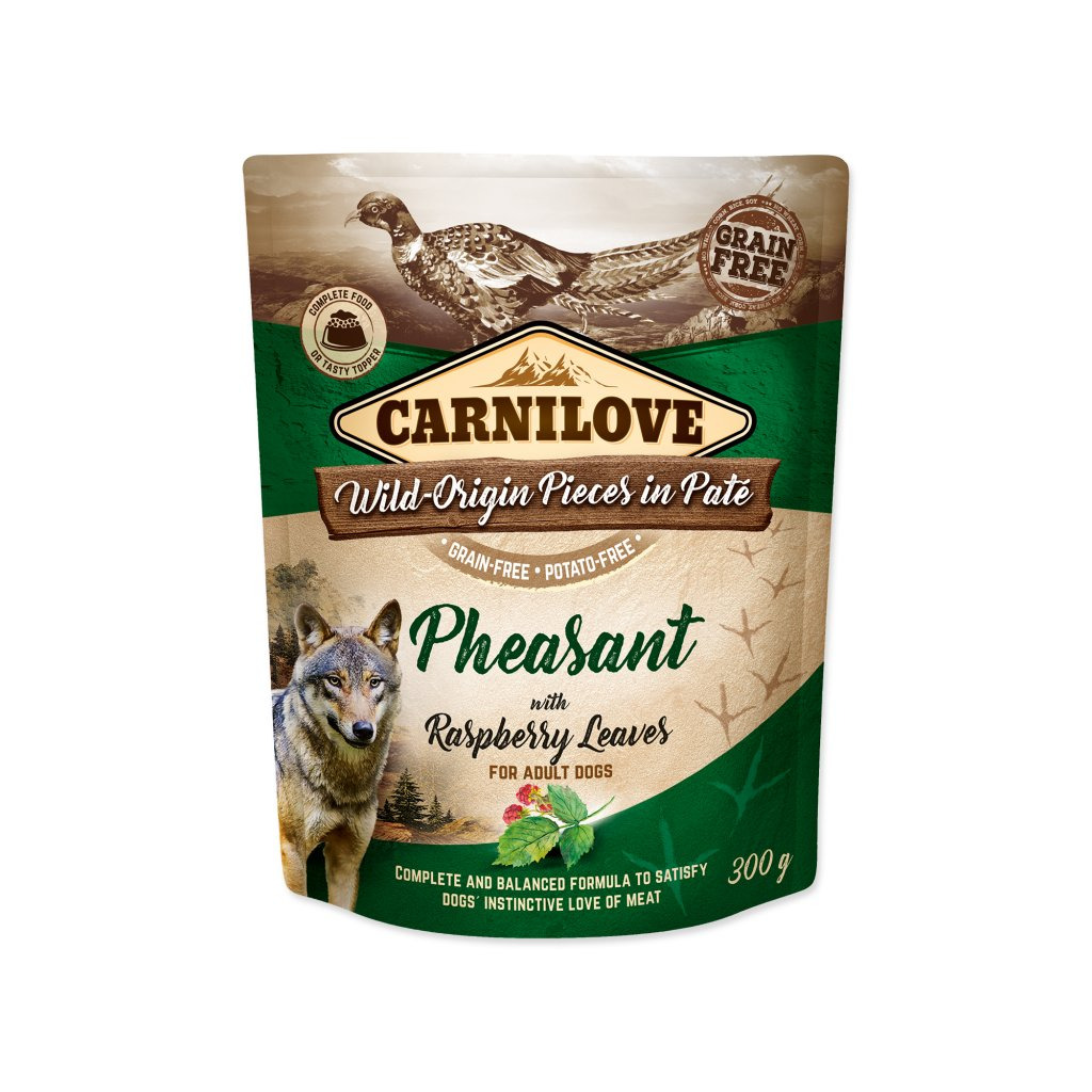 Carnilove Dog Pouch Paté Pheasant & Raspberry 300g