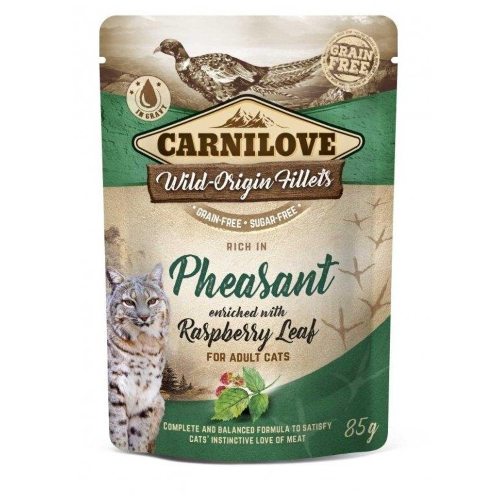 Carnilove Cat Pouch Pheasant & Raspberry Leaves 85g