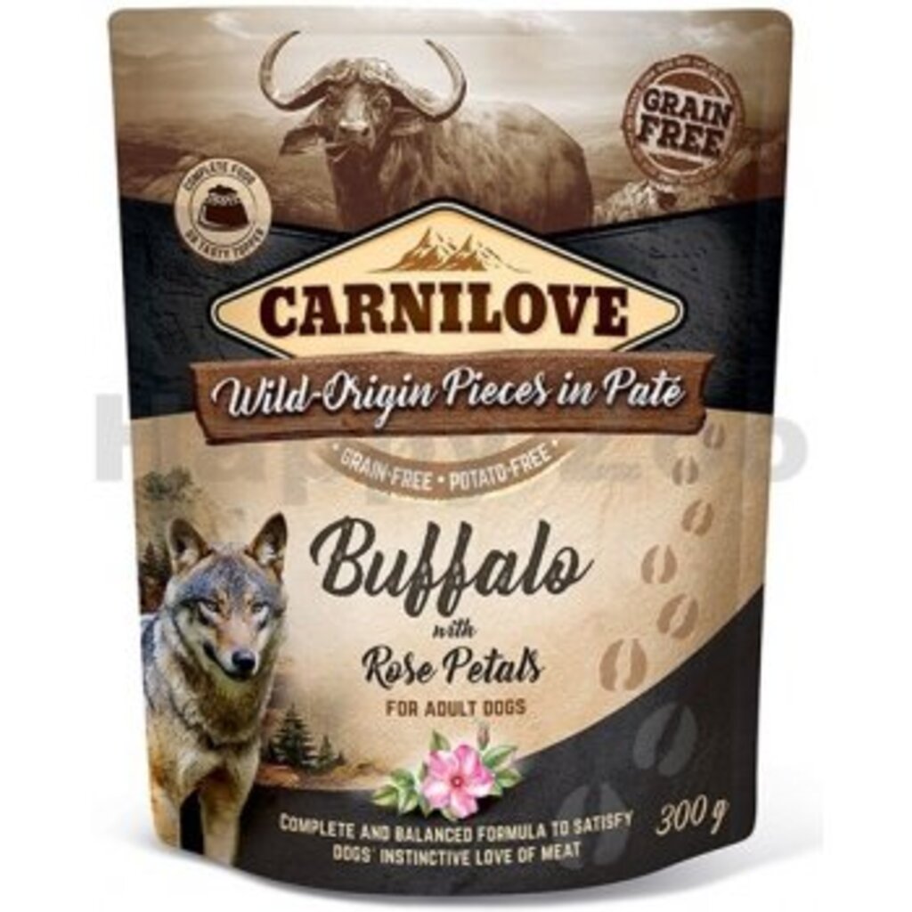 Carnilove Dog Pouch Paté Buffalo & Rose Petals 300g