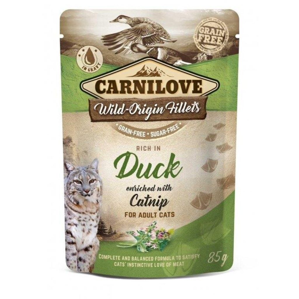 Carnilove Cat Pouch Duck Enriched With Catnip 85g