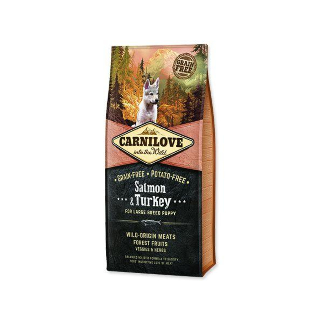 Carnilove Dog Salmon & Turkey for Large Breed Puppies NEW 1,5kg
