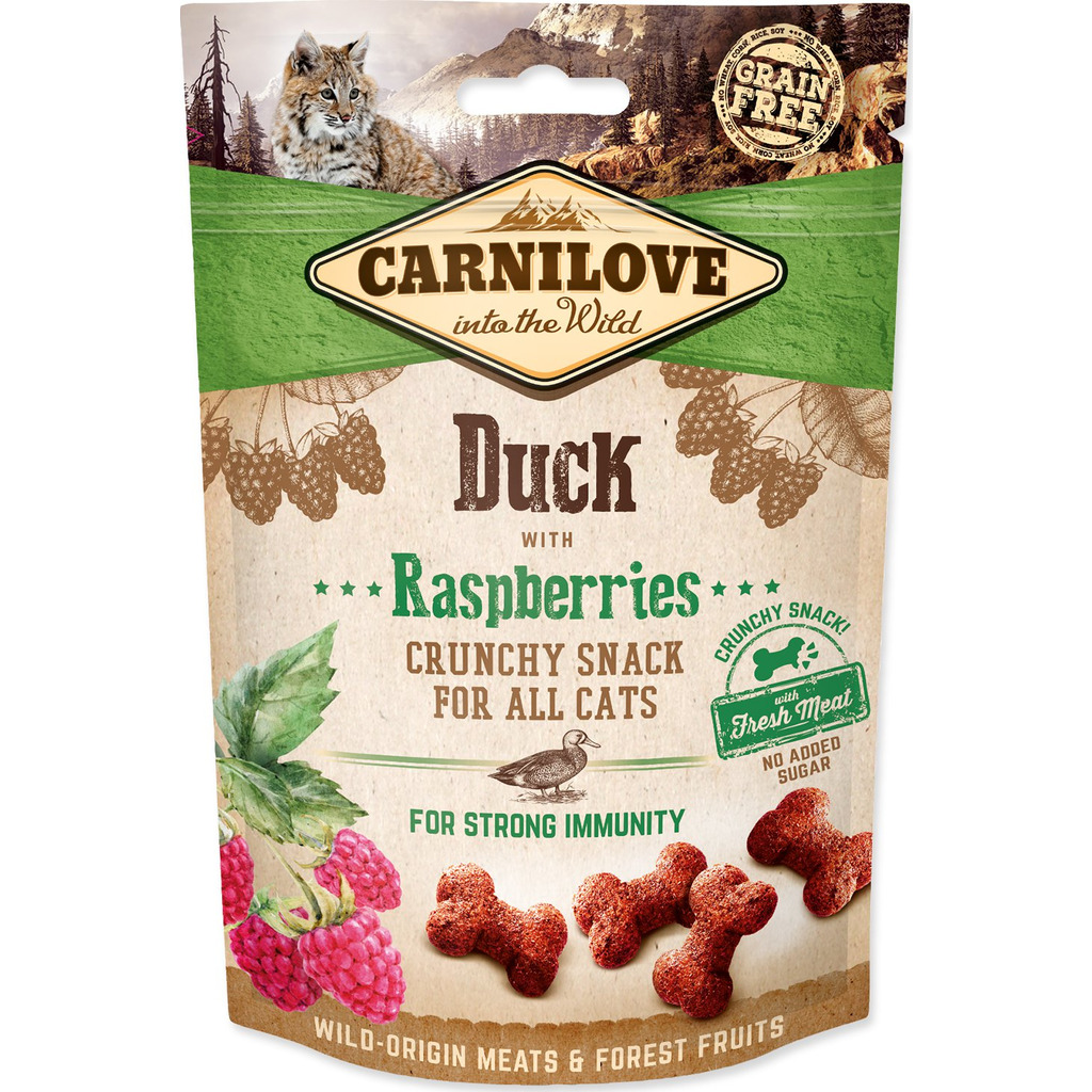 Carnilove Cat Crunchy Duck with Raspberries 50g