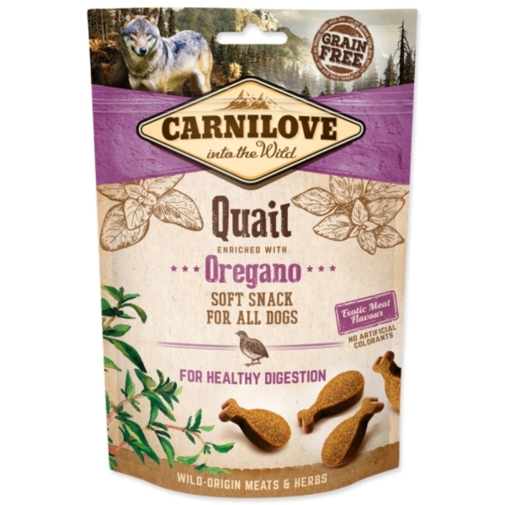 Carnilove Dog Semi Moist Quail with Oregano 200g