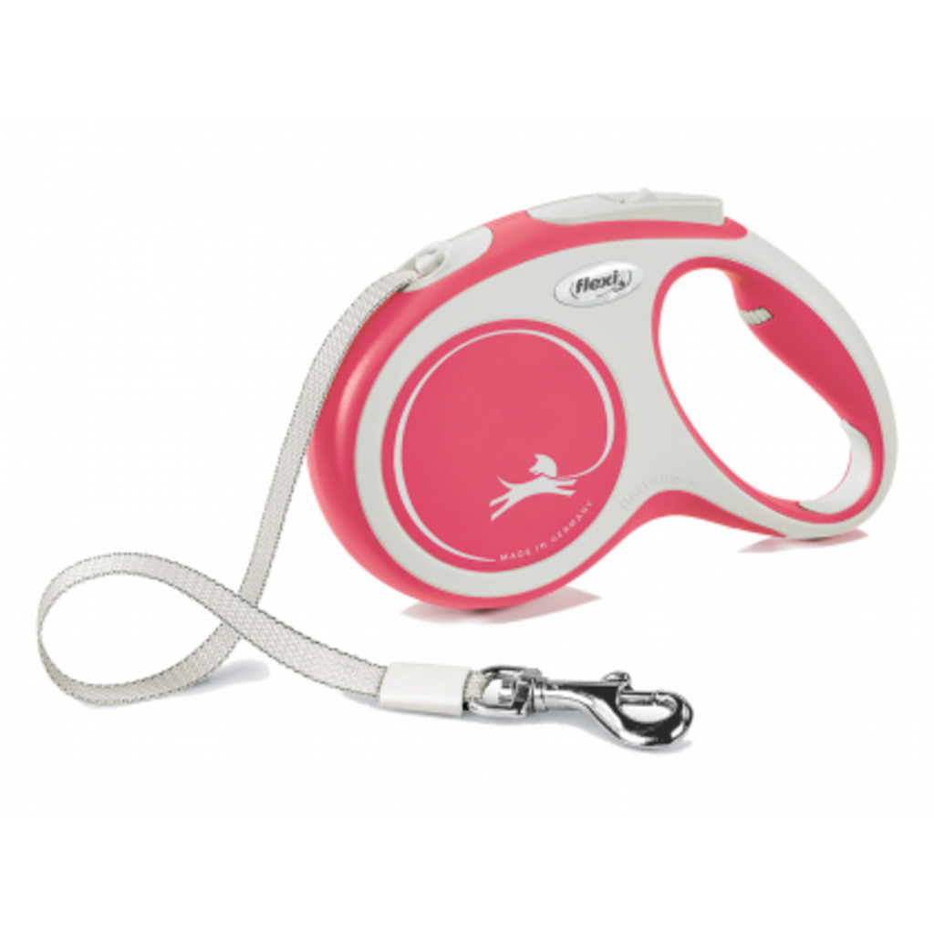 Vodítko FLEXI Comfort M pásek 5m/25kg červená