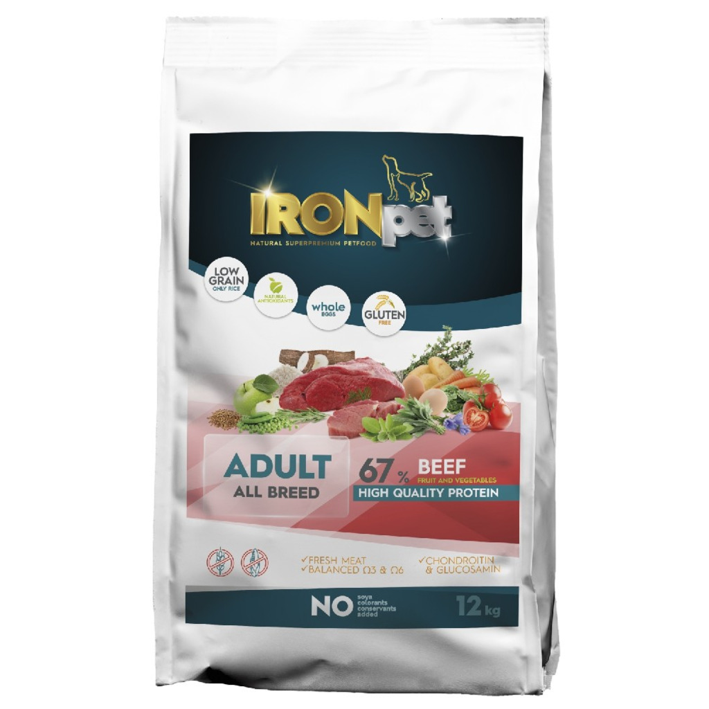 IRONpet Dog Adult All Breed Beef (Hovězí) 1,5 kg