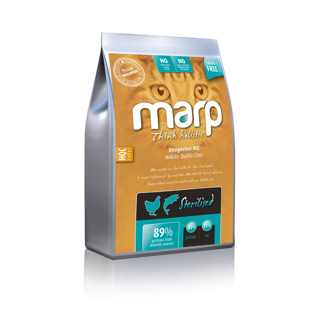 Marp Cat Holistic Sterilised  - pro kastrované a starší kočky 2kg