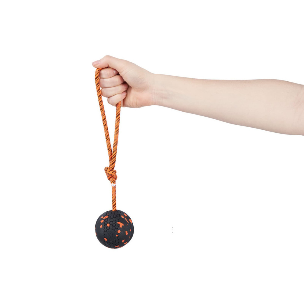 Non-stop Dogwear hračka Dog ball on rope 6cm