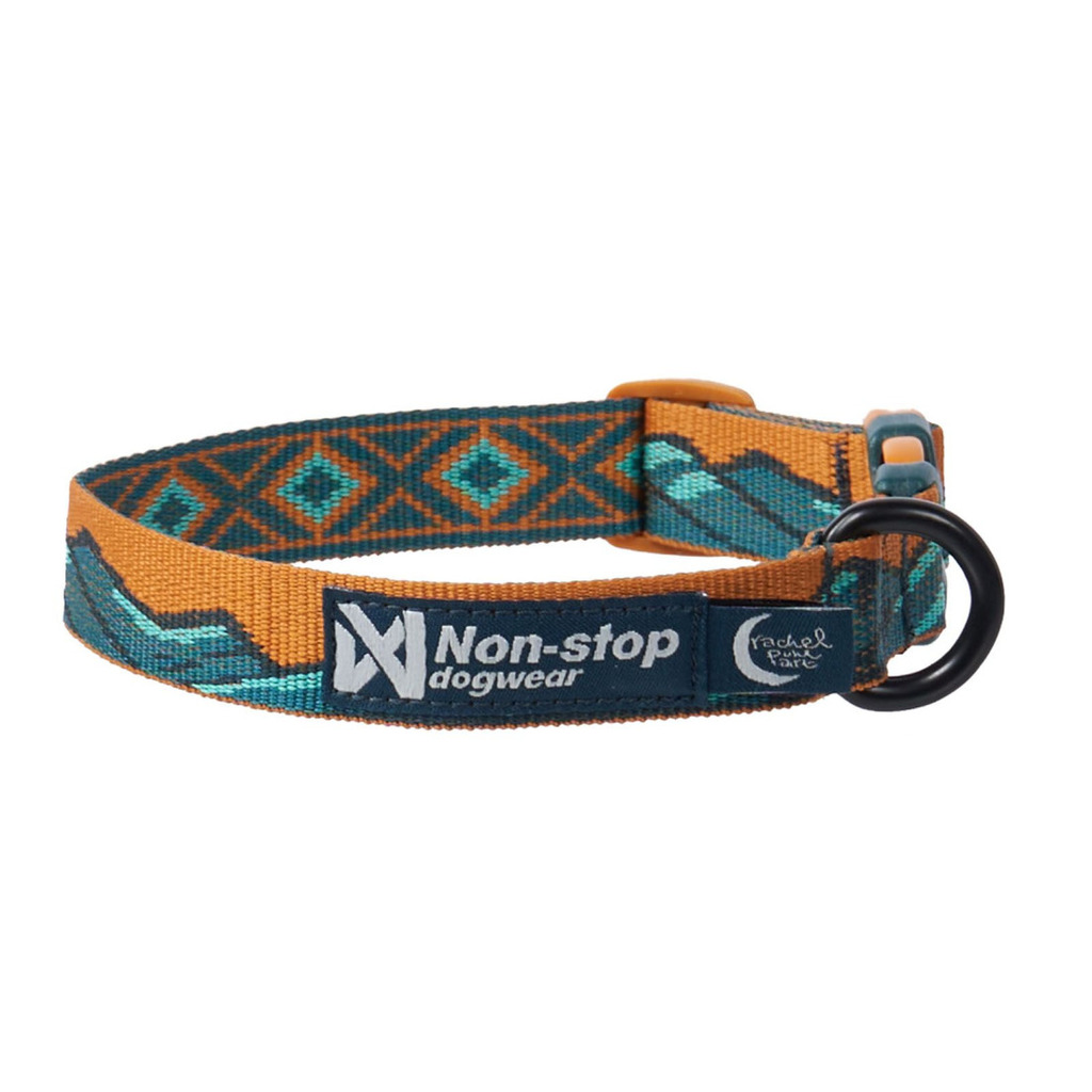 Non-stop Dogwear Obojek Trail quest collar Rachel Pohl - teal/oak
