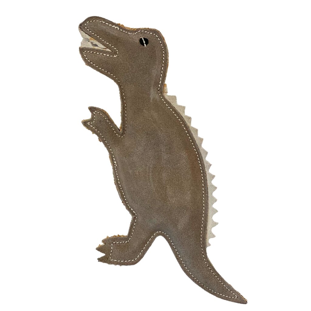 PafDog Dinosaurus Gerry hračka pro psy z kůže a juty 30 cm