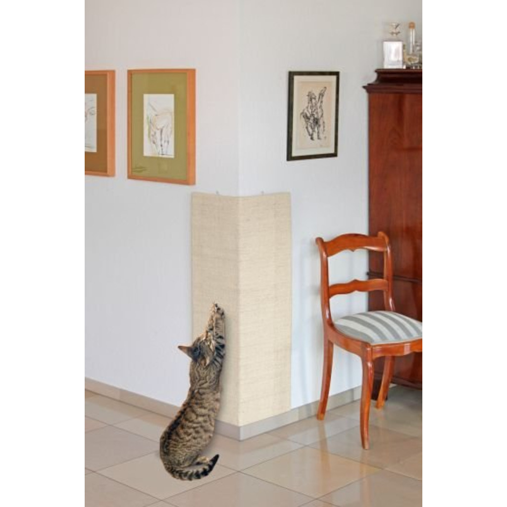 Karlie škrábadlo rohové béžové 28x80cm