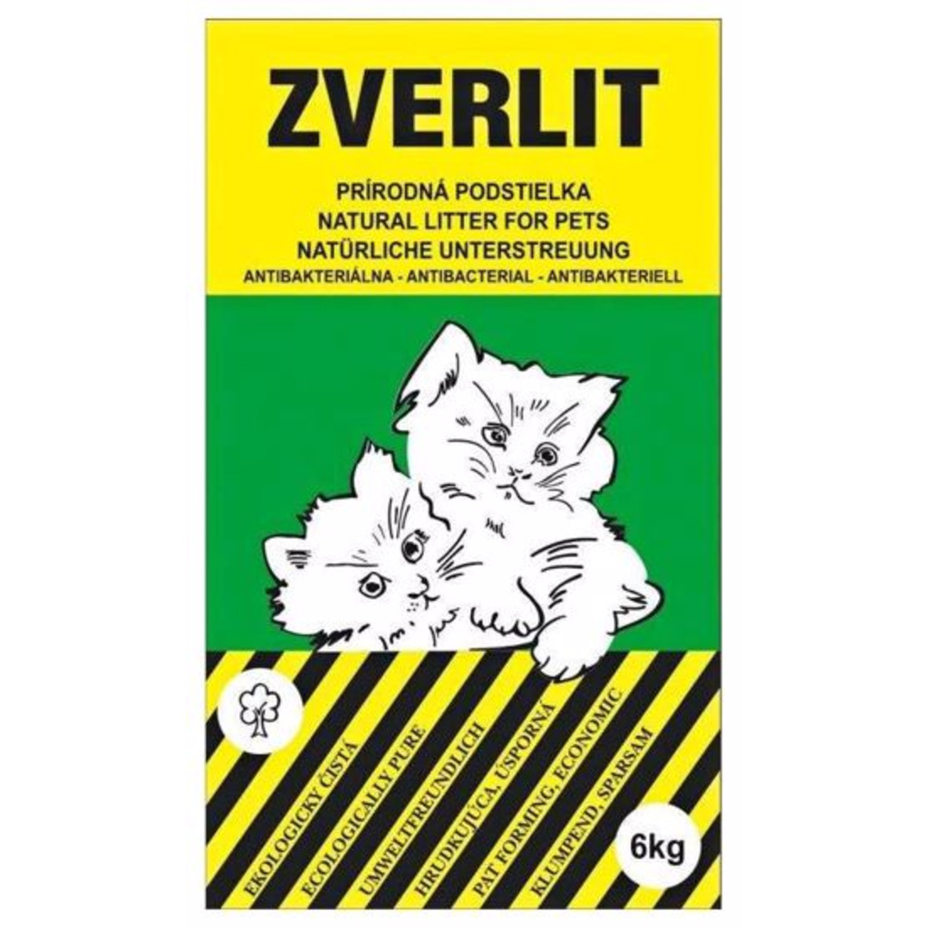 ZVERLIT zelený hrubá Podestýlka kočka 6kg