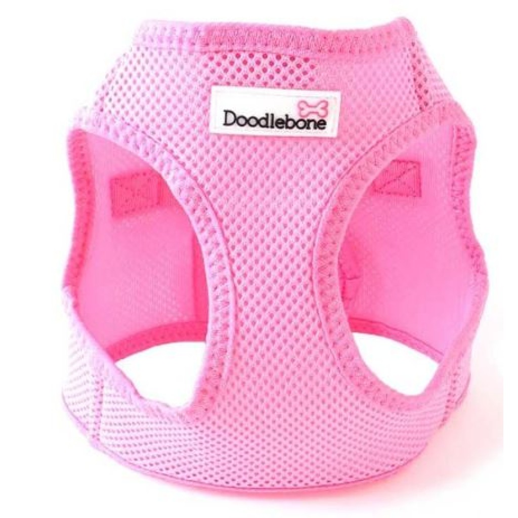 Postroj Doodlebone Airmesh Snappy růžový - velikost XL