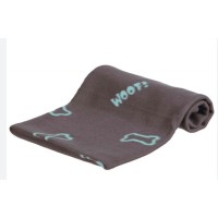 Deka pro psy BEANY šedá  s modrými kostičkami 100x70cm TR