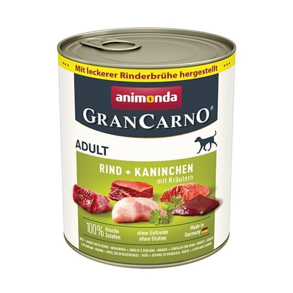 Animonda GRANCARNO konzerva ADULT králík/bylinky 800g NEW