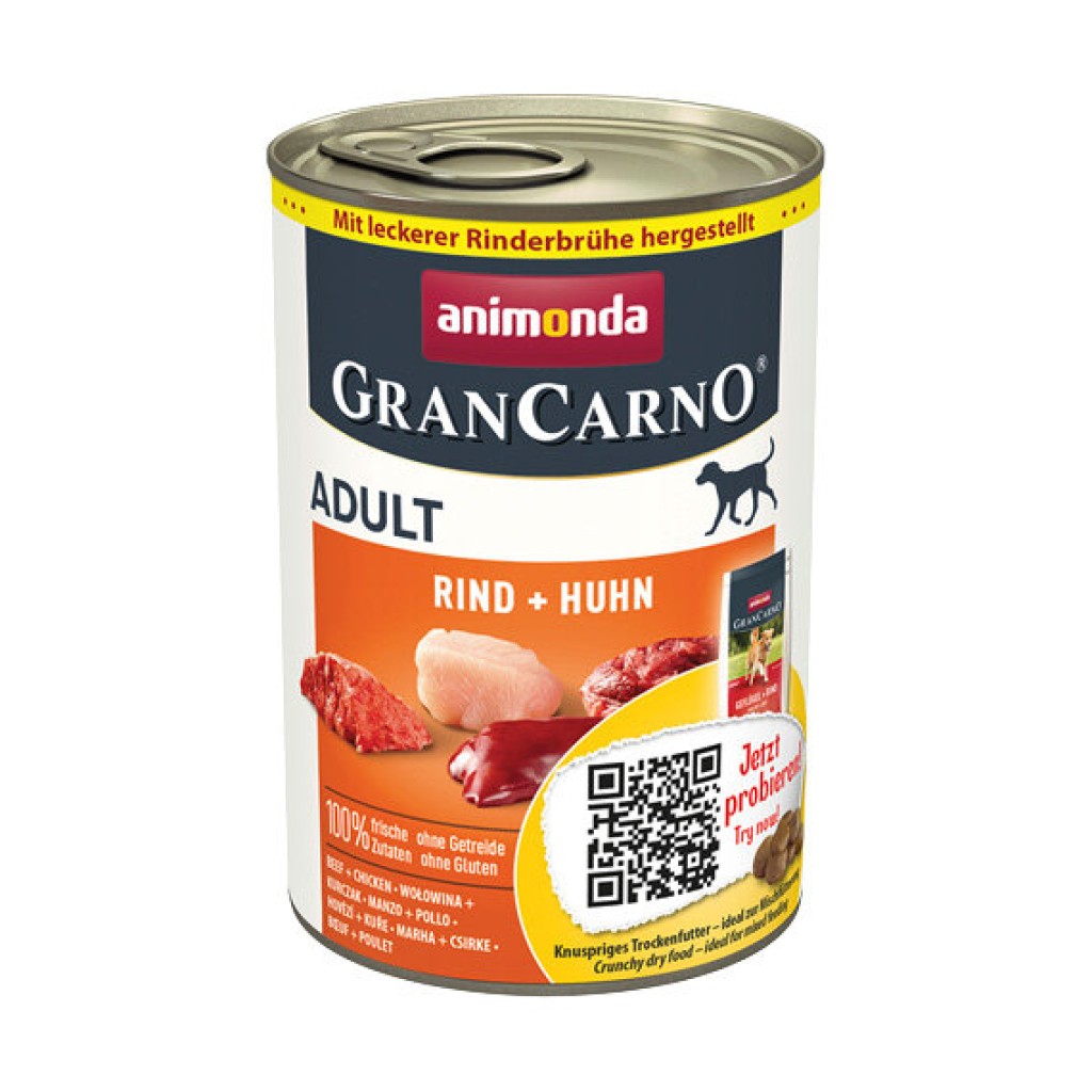Animonda GRANCARNO konzerva ADULT - hovězí/kuře 400g NEW