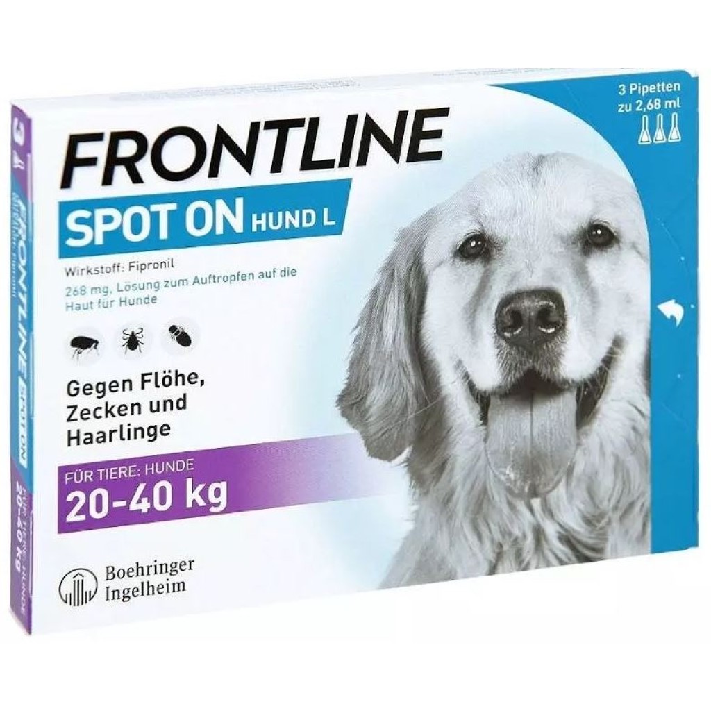 FRONTLINE SPOT ON pro psy L (20-40kg) 3x2,68ml