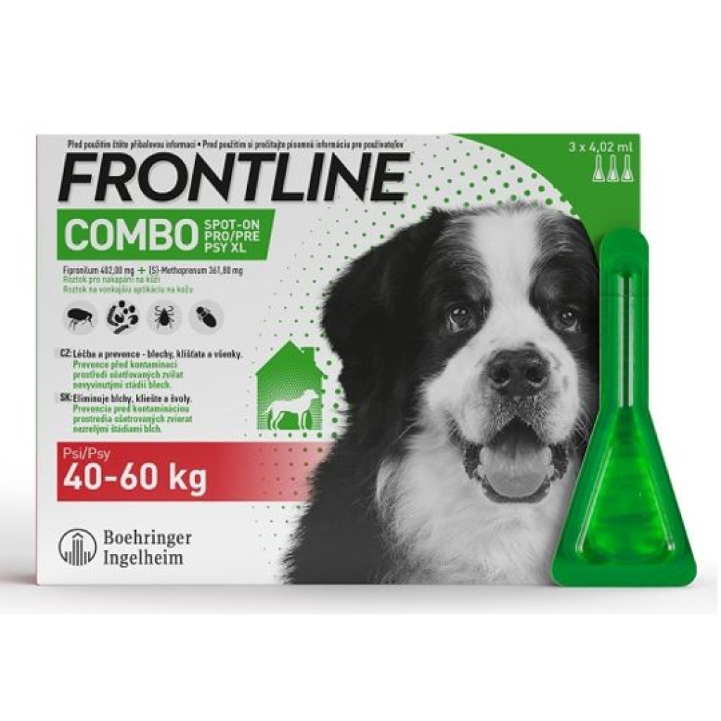 FRONTLINE COMBO spot-on pro psy XL (40-60kg) 3x4,02ml