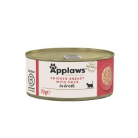 Applaws konzerva Cat kuřecí prsa a kachna 156g