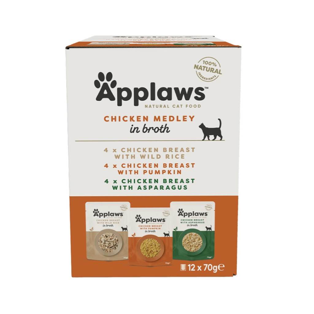 Applaws kapsička Cat Multipack Kuřecí 12x70g