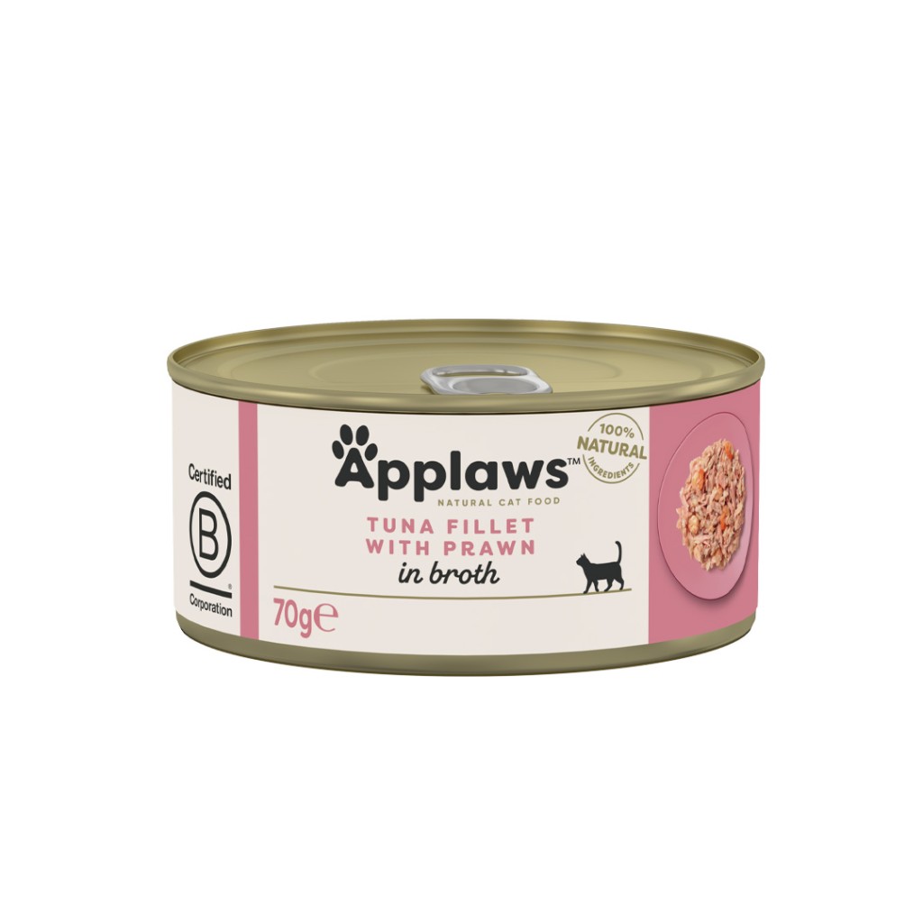 Applaws konzerva Cat tuňák a krevety 156g
