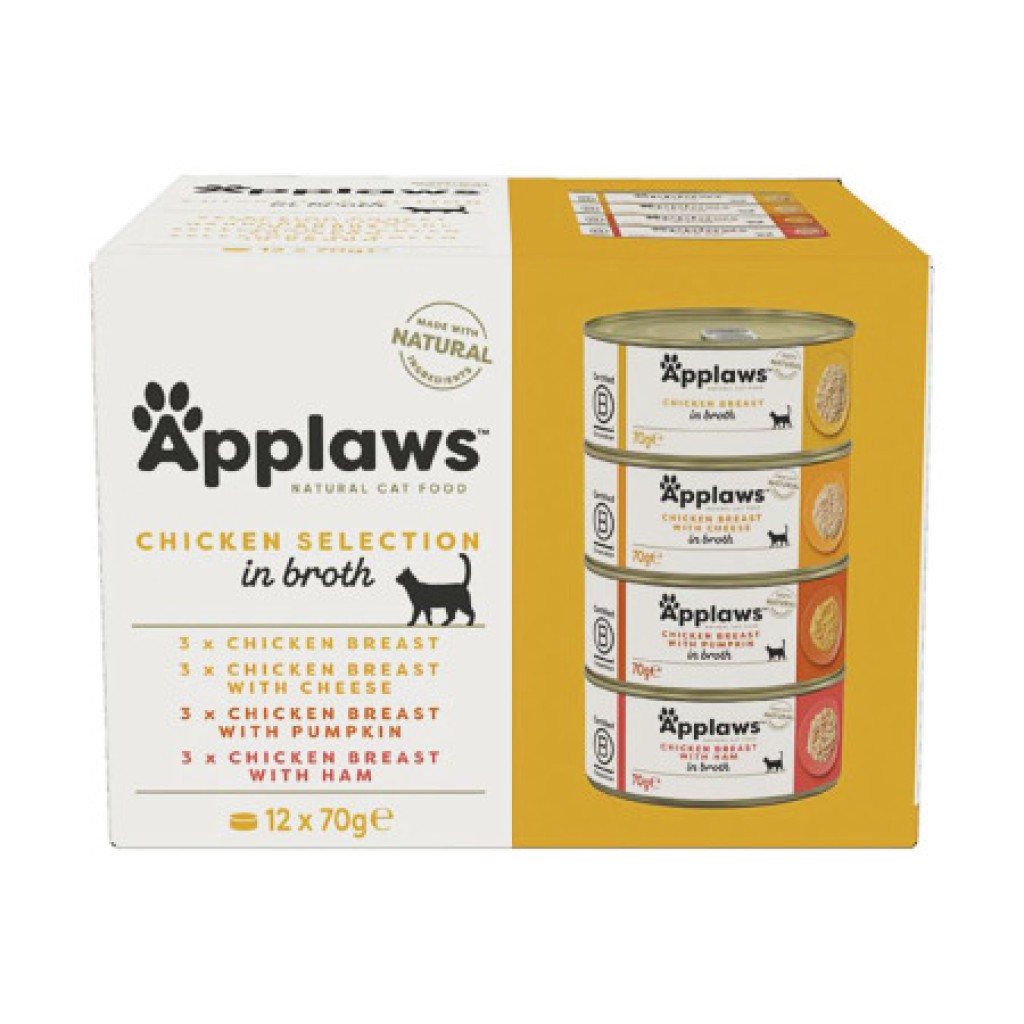 Applaws konzerva Cat MultiPack Kuřecí výběr 12x70g