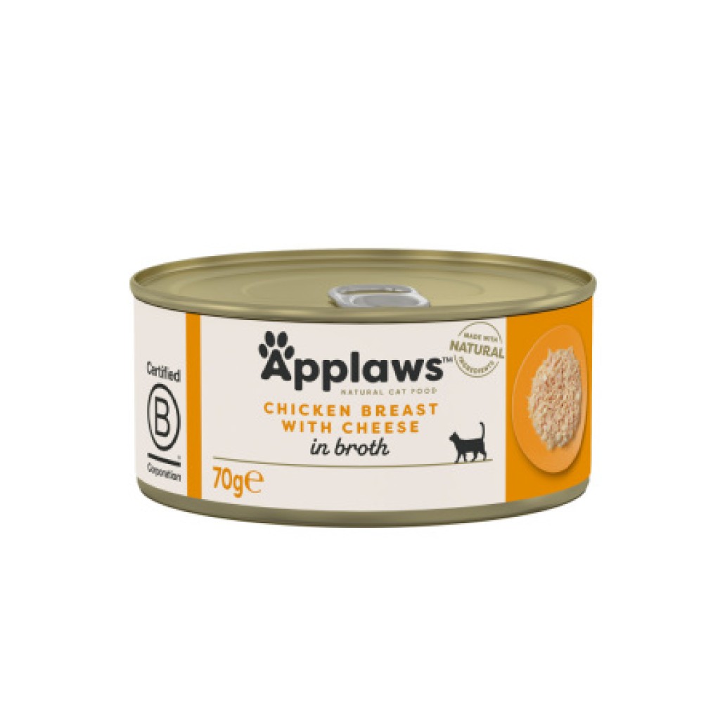 Applaws konzerva Cat kuřecí prsa a sýr 156g