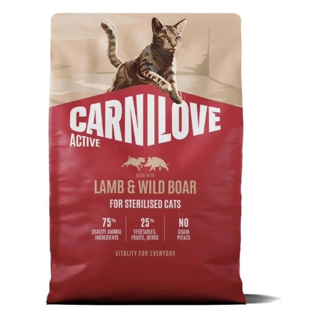 Carnilove Cat Active Dry Lamb& Wild Steril.Ad.AB 6kg