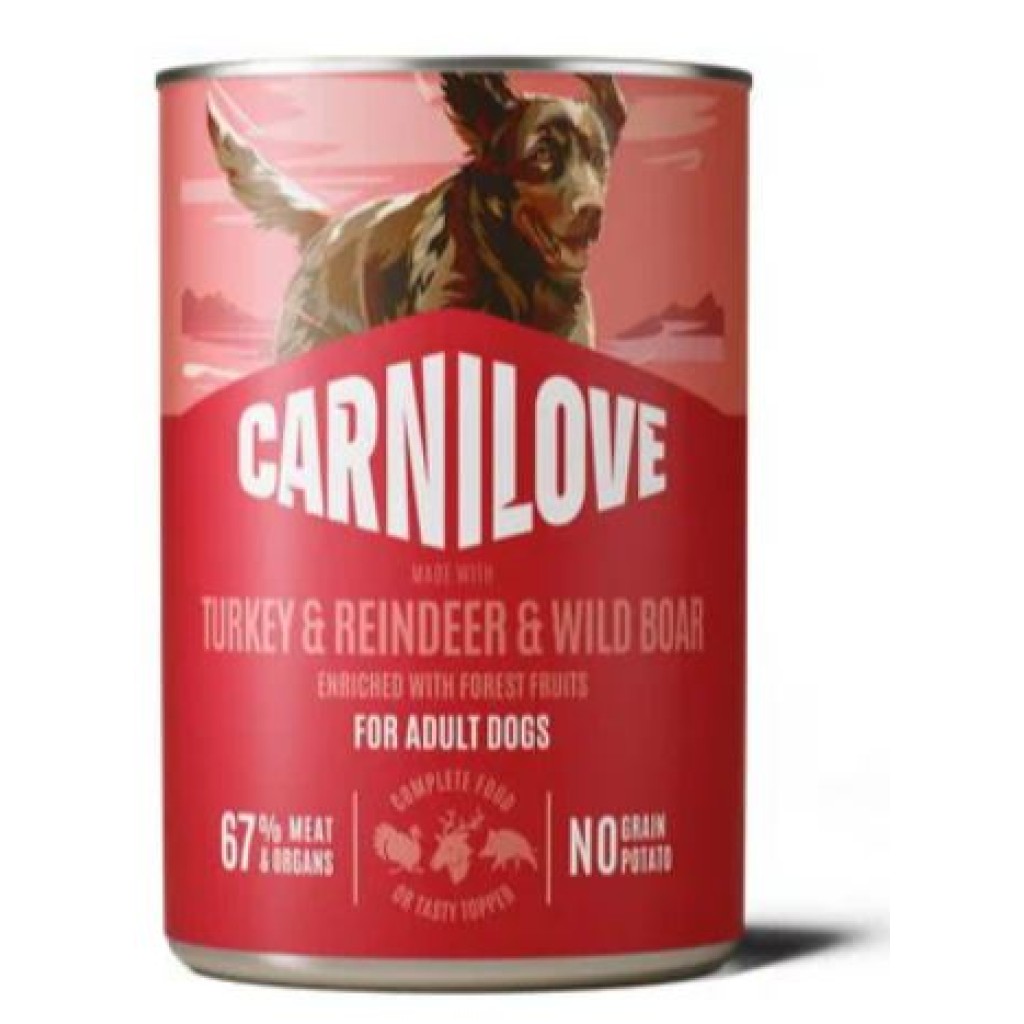 Carnilove Dog Can Paté Turkey&Reindeer&Wildboar 400g