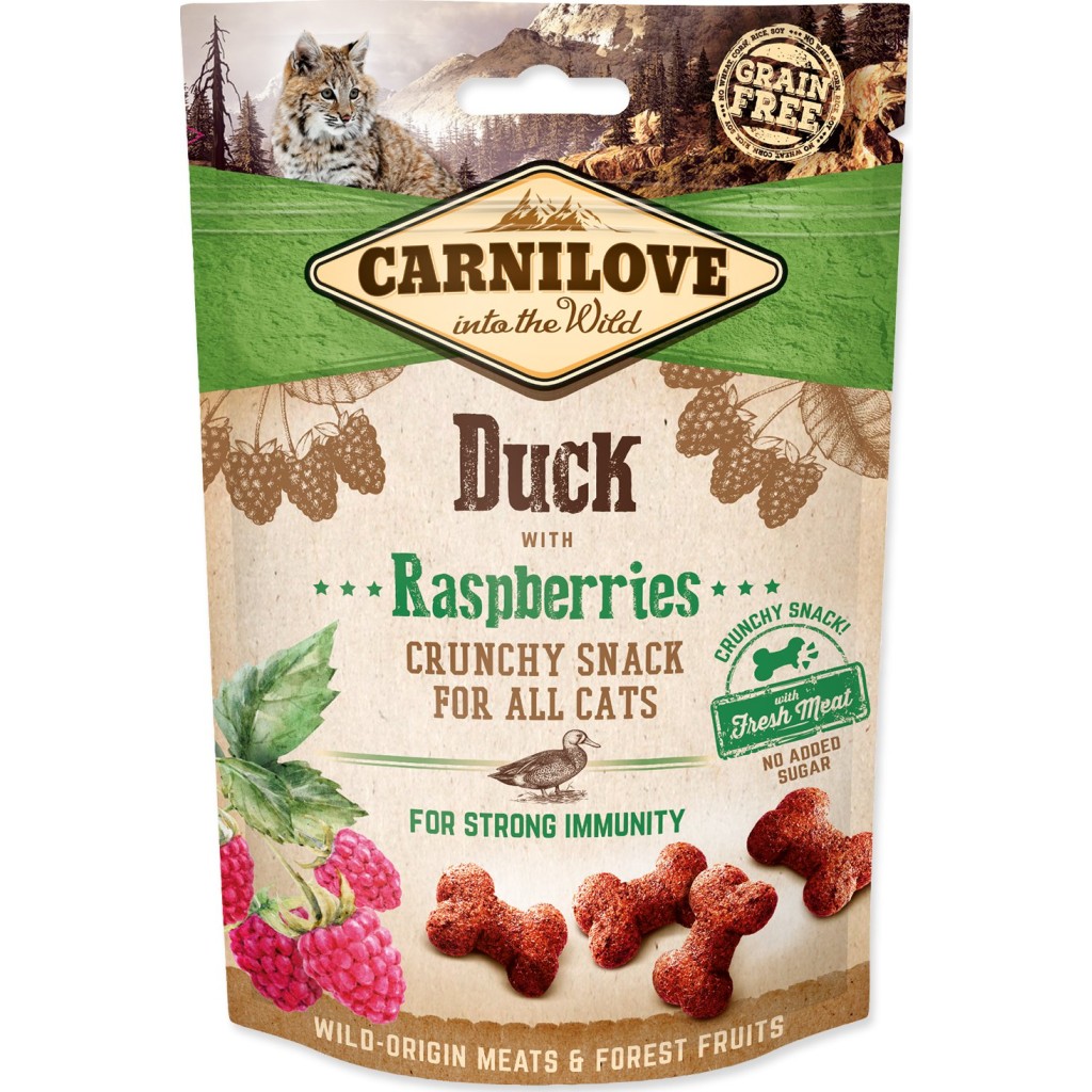 Carnilove Cat Crunchy Duck with Raspberries 50g