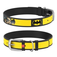 Obojek kožený Waudog DC Batman logo (20-28/1,2cm)