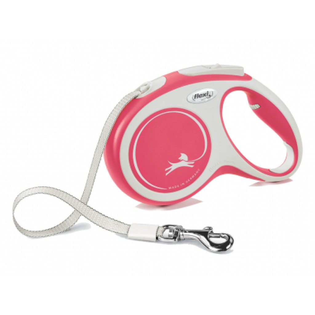 Vodítko FLEXI Comfort M pásek 5m/25kg červená