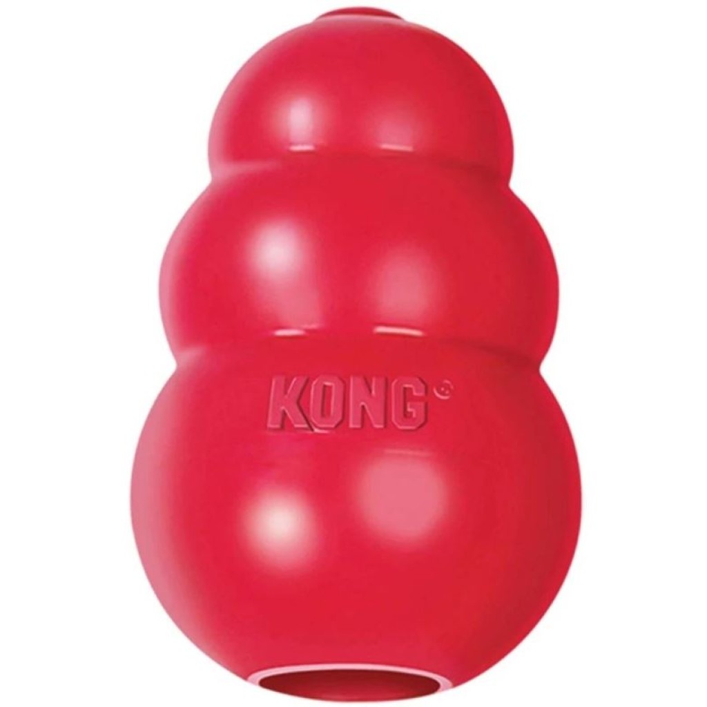 KONG hračka guma Classic granát L červená