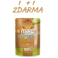 Marp Holistic Plus kapsička pro kočky - Kuře s tuňákem v želé 55g 1+1 ZDARMA