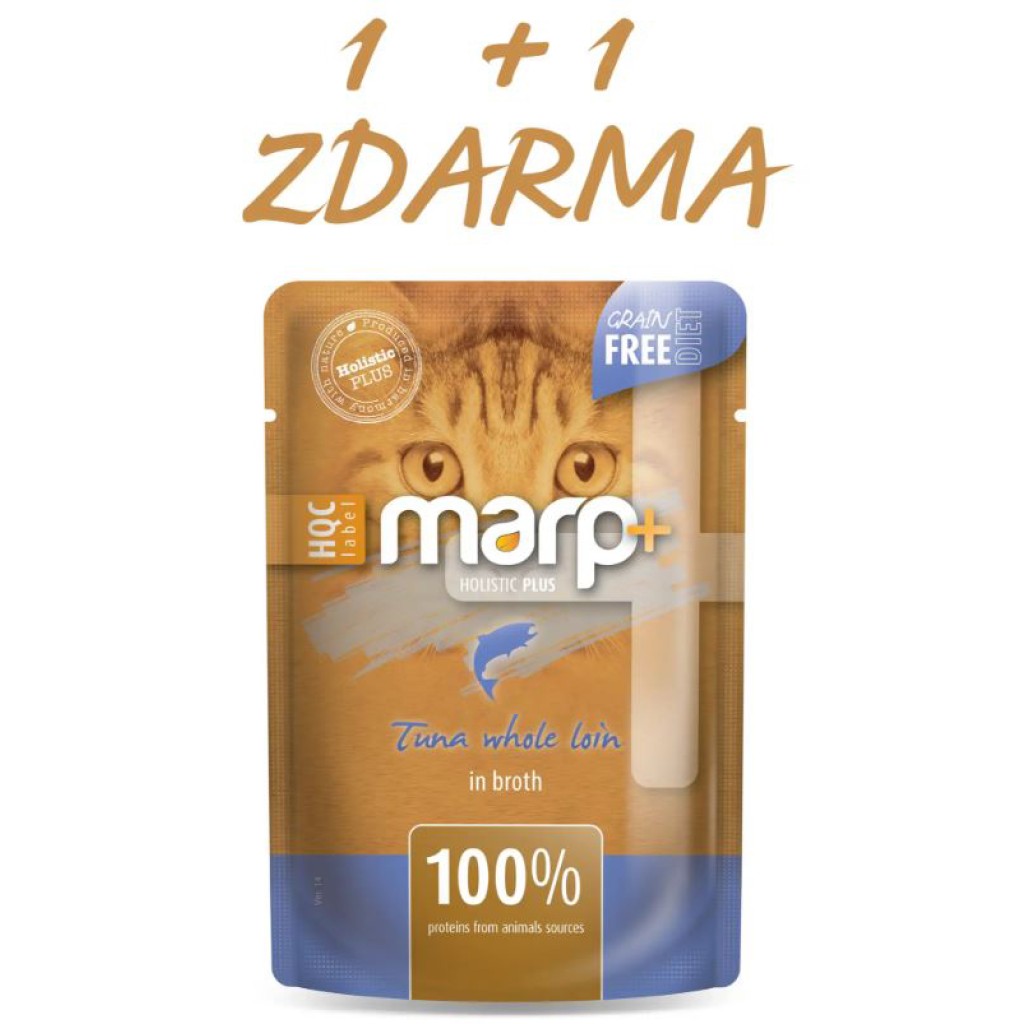 Marp Holistic Plus kapsička pro kočky - Tuňákové filety ve vývaru 55g 1+1 ZDARMA