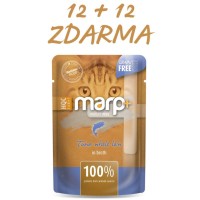 Marp Holistic Plus kapsička pro kočky - Tuňákové filety ve vývaru 55g - AKCE 12+12 ZDARMA