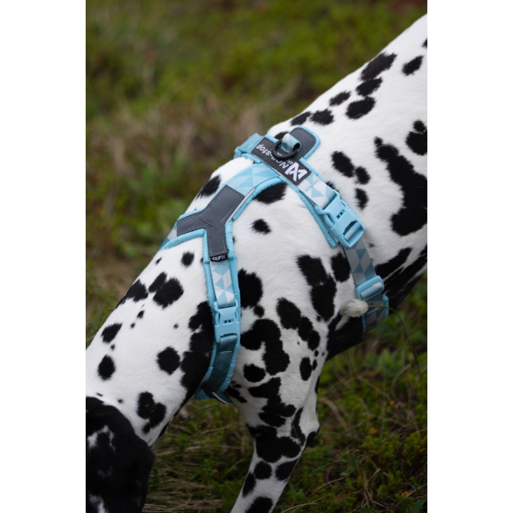 Non-stop Dogwear Postroj Trekking line harness CLIP'N™ - světle modrá