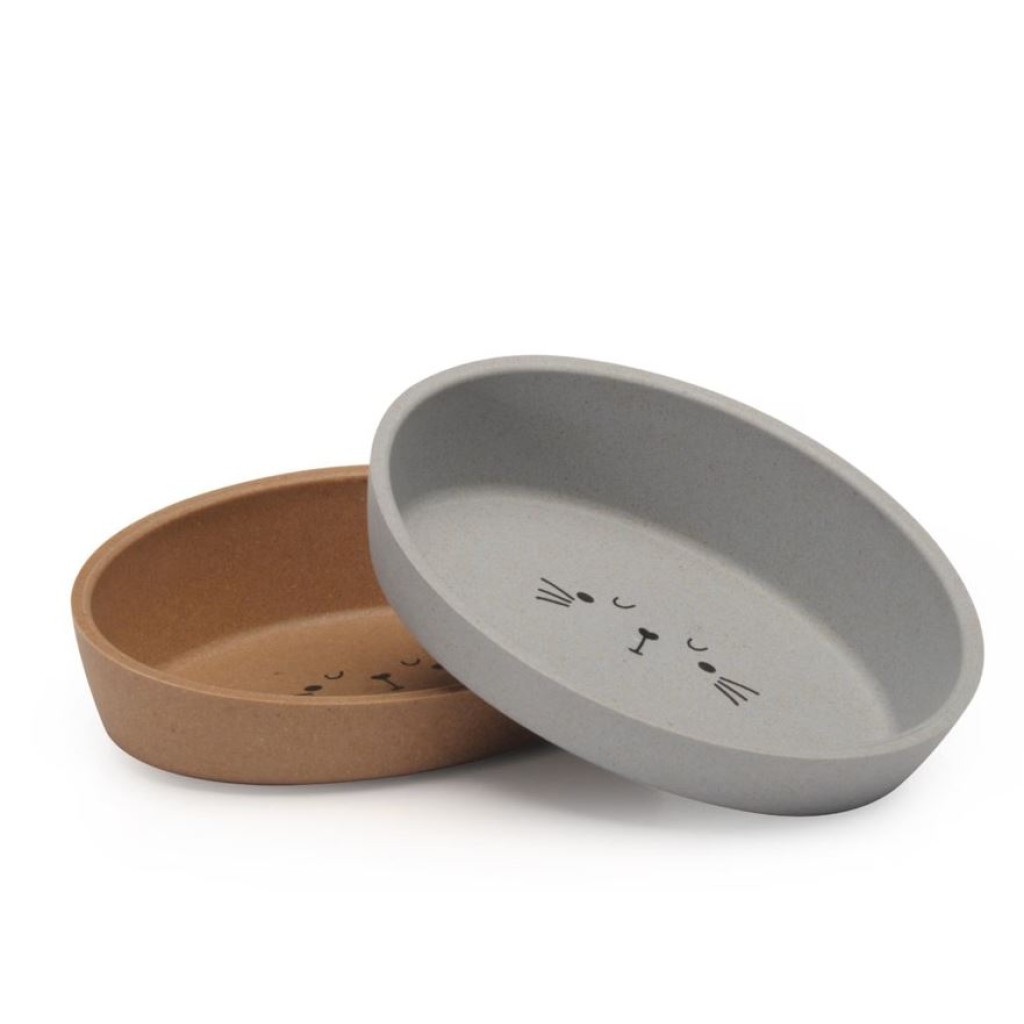 Miska ovál Cat Bambus 200ml - béžová