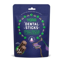 YORA Dog dentální tyčinky z hmyzu jablko a máta 56g