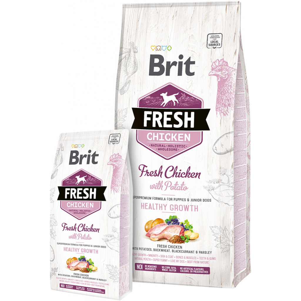 Brit Fresh Chicken with Potato Puppy Healthy Growth 12kg