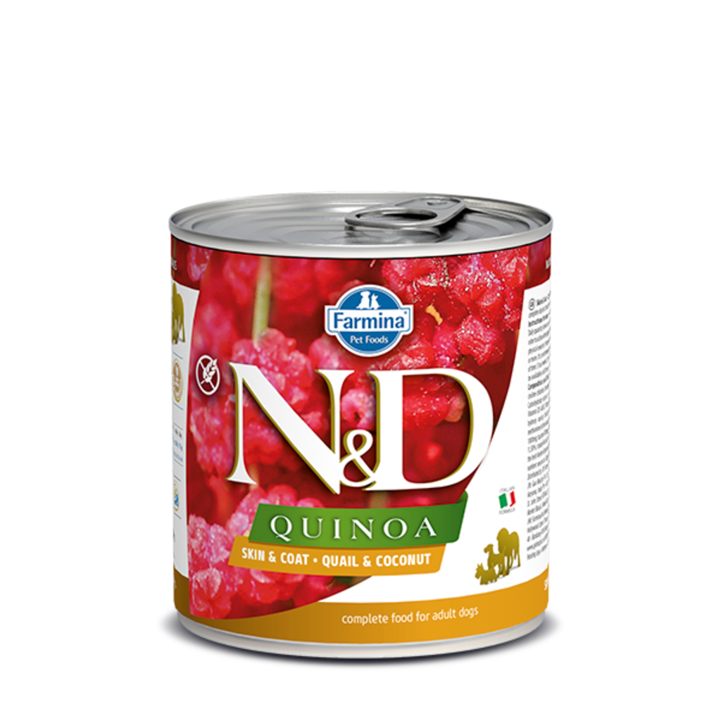 N&D DOG Quinoa Skin & Coat Quail 285g