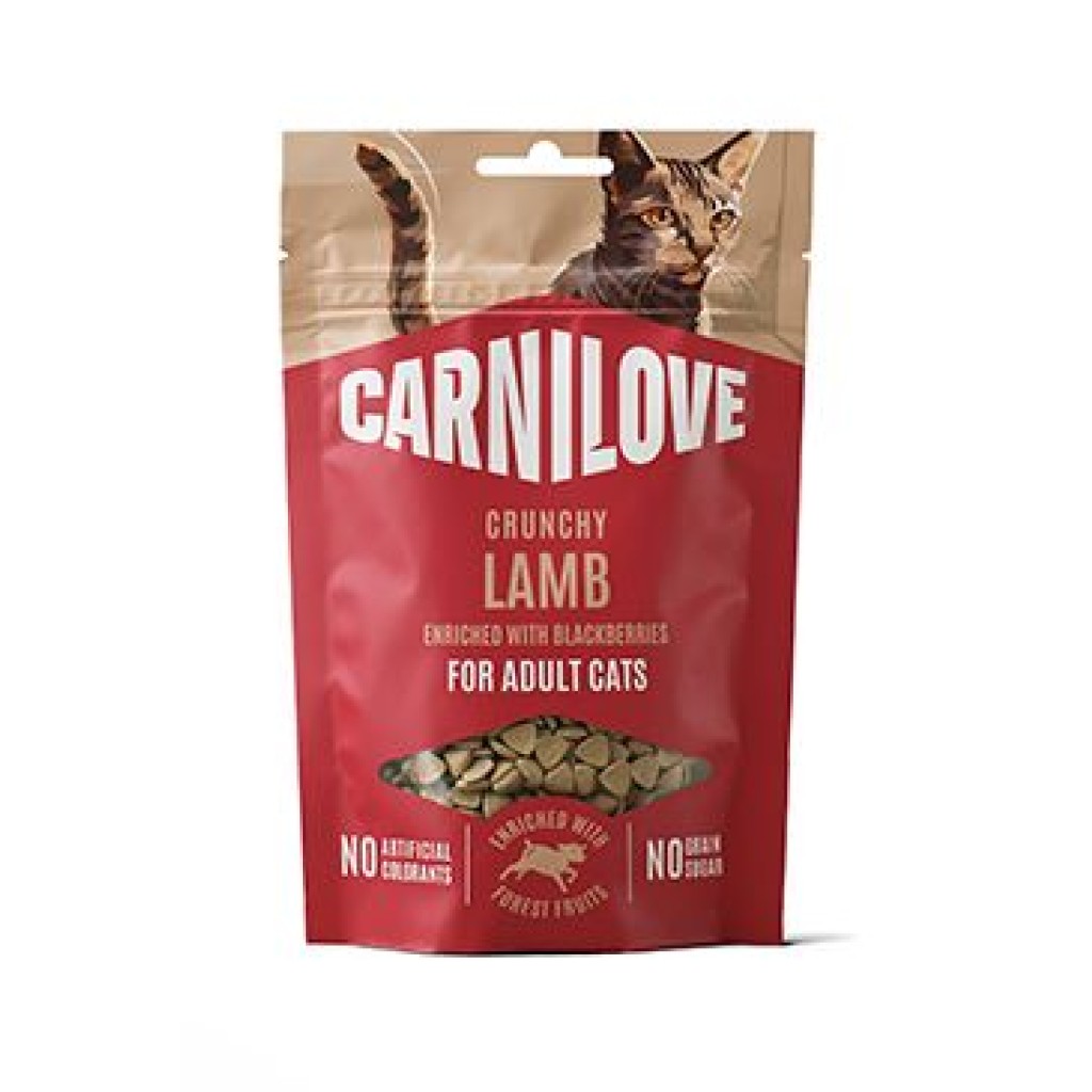 Carnilove Cat CRUNCHY Snack Lamb+Blackberries 50g