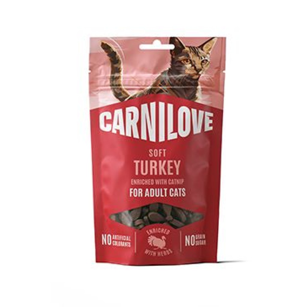 Carnilove Cat SOFT Snack Turkey+Catnip 50g